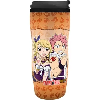 Cestovní hrnek Fairy Tail - Lucy, Natsu & Emblem