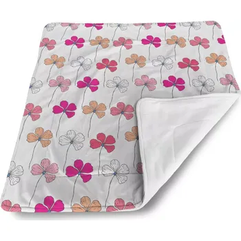 Dětská deka Sablio Dětská deka pro miminko Růžové kvítí - 80x100 cm