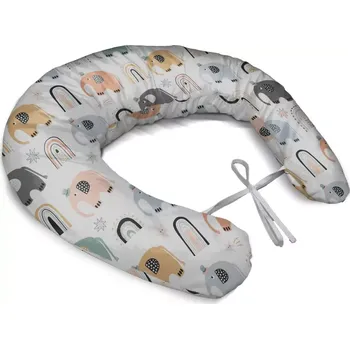 Kojící polštář Sablio Těhotenský polštář Animovaní sloni