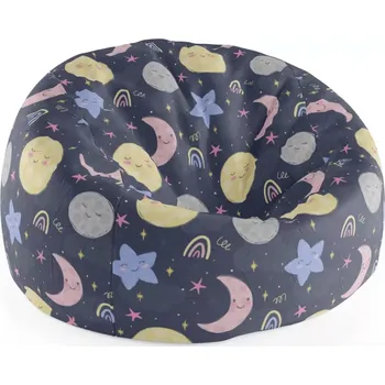Sedací pytel Sablio Sedací vak Cocoon Dětské nebe - 115 x 75 cm x 45 cm - Sablio