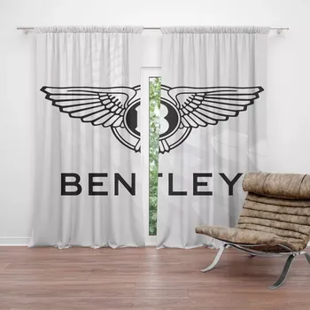 Závěs Sablio Závěsy Bentley na bílé: 2ks 140x250cm