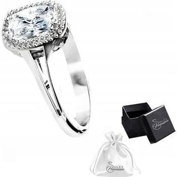 Prsten Stříbrný Prstýnek ryzost 925 Elegantní Prstýnek s kubickým zirkonem Dárek | 17. vel.
