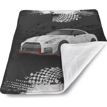 Dětská deka Sablio Dětská deka pro miminko Nissan GTR 35 Černý - 80x100 cm