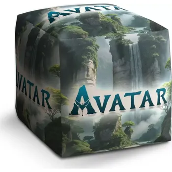 Taburet Sablio Taburet Cube Avatar The Way of Water Vodopád: 40x40x40 cm