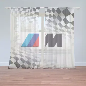 Záclona Sablio Záclony MPERFORMANCE Šachovnice: 2 ks - 150x250 cm - Sablio