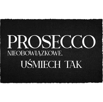 Rohožka Vstupní rohožka 40x60 cm Černá Kokosová - Prosecco Není Povinné (Humorná)