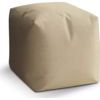 Taburet Sablio Taburet Kostka Písková: 40x40x40 cm - Sablio