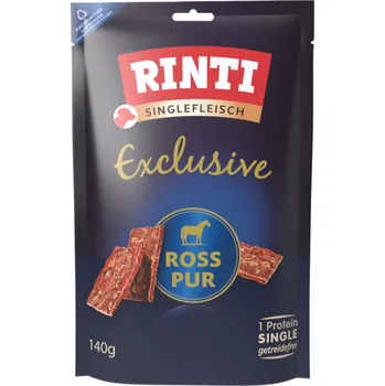 Výhodné balení: 3x140g RINTI Singlefleisch Exclusive Snack Bigpack kůň pamlsky pro psy