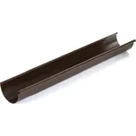 Okapový žlab, rozvinutá šířka 250 mm, pozink lakovaný – tmavě hnědá - 4 m