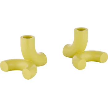 Blomus DOODLE set 2 svícnů žlutá / zlatá