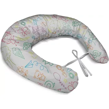 Kojící polštář Sablio Těhotenský polštář Barevná školka