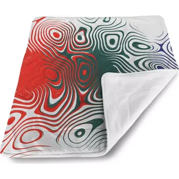 Dětská deka Sablio Dětská deka pro miminko Dvoubarevná abstrakce - 80x100 cm