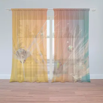 Záclona Sablio Záclony Odkvetlé pampelišky 2: 2 ks - 150x250 cm - Sablio