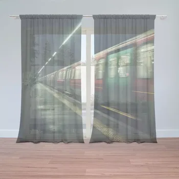 Záclona Sablio Záclony Metro v tmavé stanici: 2ks 150x250cm