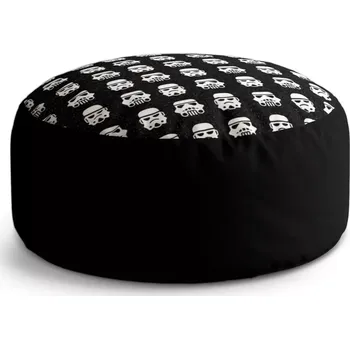 Taburet Sablio Taburet Circle Star Wars Stormtrooper Pattern: 38x48 cm