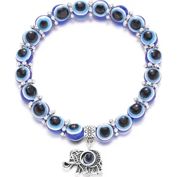 Náramek Turecké oko korálkový náramek unisex | šperk - 4