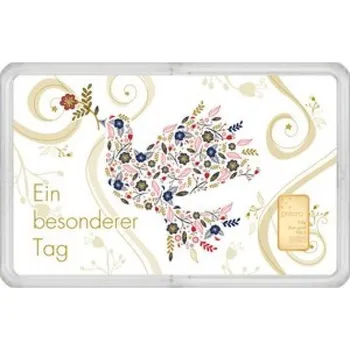 Zlatý slitek 0,5 g-dárková karta Zvláštní den