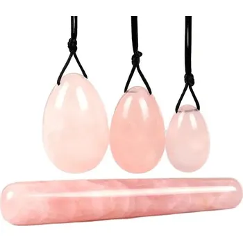 Set yoni vajíček pro posílení pánevního dna | masážní kámen - O