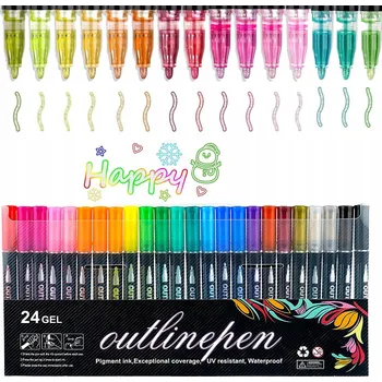 Fixy Fixy 24 barev Kouzelné Fixy Brokátové Fixy