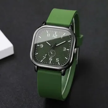 Hodinky Hranaté dámské hodinky | doplňky - Zelený