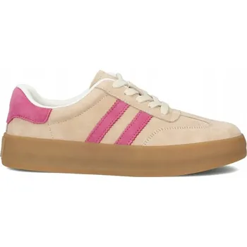 Dámské tenisky Kožené tenisky FILIPPO DP6764 béžová/fuchsiová vel. 38