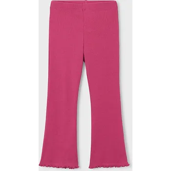 Dívčí kalhoty Mayoral zvonové legínové kalhoty 3701,3720 béžové, růžové barva: růžová, Rozměr: 98