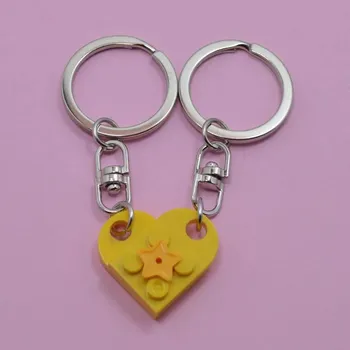 Přívěsek 2 ks Párové klíčenky srdce pro pár | přívěsek - 15