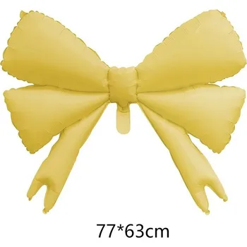 Party dekorace Barevná motýlí dekorace | balónek - žlutá mašle 2 , Ostatní