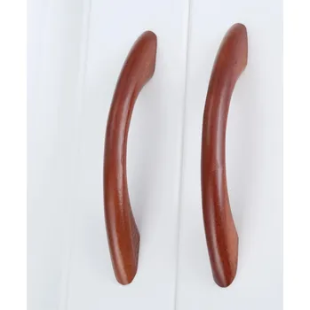 Nábytkové kování Dřevěná nábytková úchytka kuchyňská | madlo 1+2 ks - Rozteč otvorů N 96 mm