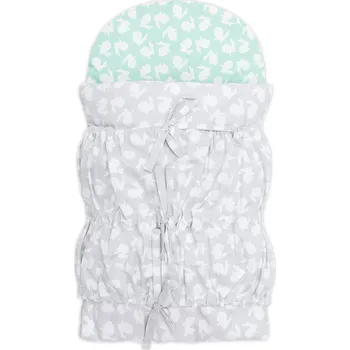 Milkie Zigzag česká zavinovačka klasická šněrovací Bunny Silver-Mint Vzor: BUNNY