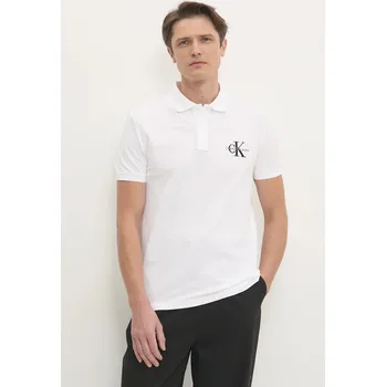 Pánská móda Polo tričko Calvin Klein Jeans J30J325664 bílá 00X, vel. M
