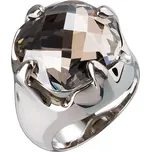 Stříbrný prsten s krystaly šedý 35803.5 54 (průměr 17,2 mm)