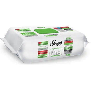 Vlhčené ubrousky viskóza SLEEPY v balení 100 ks bílé