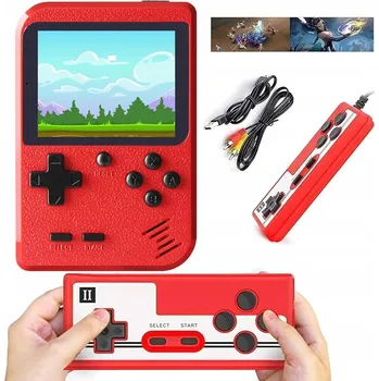 Herní konzole HERNÍ KONZOLE RETRO TV HRY PŘENOSNÁ TELEVIZNÍ OVLADAČE MINI GAME 500 V 1
