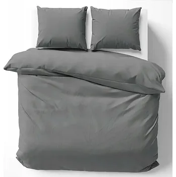 Povlečení SADA POVLEČENÍ MIKROVLÁKNO 160x200 + 2x 70x80 BARVA ŠEDÁ POVLEČENÍ