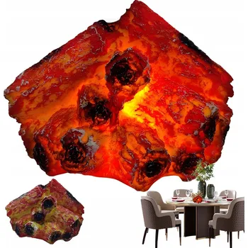 Dekorativní uhlíková lampa na Halloween, Vánoce - noční světlo z pryskyřice