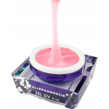 Lak na nehty Allepaznokcie 5ml odstíny růžové a fialové podkladový a stavební Gel