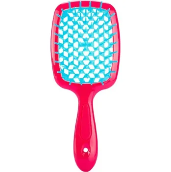 kartáč na vlasy Fluffy rozčesávací masážní kartáč na vlasy | hřeben - Červená Modrá