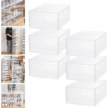 Botník Botník Bedee se zásuvkami 24 x 14 x 33 cm, průhledný