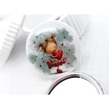 Kosmetické zrcátko Mé srdce je jenom tvé, zrcátko průměr 58 mm, 1 kus