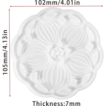 Forma na pečení Mandala forma z odolného silikonu | forma na beton, forma na epoxid - 05
