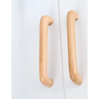 Nábytkové kování Dřevěná nábytková úchytka kuchyňská | madlo 1+2 ks - Rozteč otvorů B 96 mm