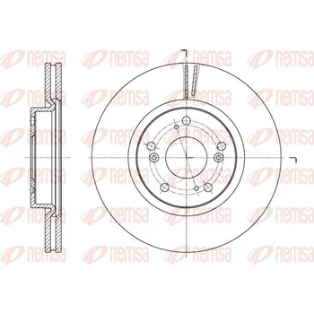 Brzdový kotouč Brzdový kotouč REMSA 61653.10