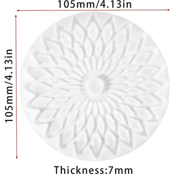 Forma na pečení Mandala forma z odolného silikonu | forma na beton, forma na epoxid - 02