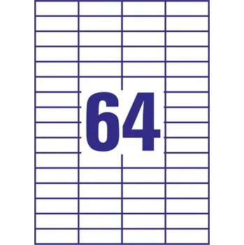 Kotouček do pokladny a tiskárny štítků Avery-Zweckform 3667 univerzální etikety 48.5 x 16.9 mm papír bílá 6400 ks trvalé inkoustová tiskárna, laserová tiskárna, barevná laserová tiskárna, kopírka,