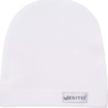 Kojenecká čepice ESITO | Kojenecká čepice saporka White - bílá / 50