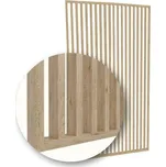 Lamelová dělící příčka na míru DUB SONOMA - Šířka 115 cm (zabaleno do 3 balíků)