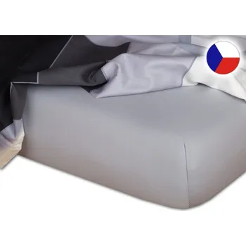 Prostěradlo Jersey prostěradlo 220x220 EXCLUSIVE šedé