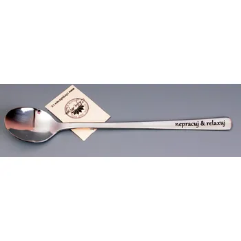 Příbor Nerezová lžička 17 cm - Nepracuj relaxuj