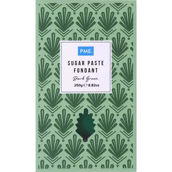 Potahovací hmota tmavě zelená 250g - PME